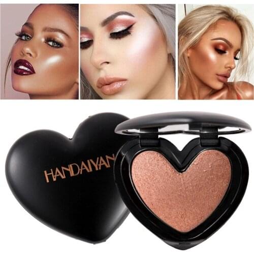HANDAIYAN Shimmer Highlighter Powder Palette Face Contouring Makeup Highlight Face Bronzer Brighten Iluminador Maquiagem #280204