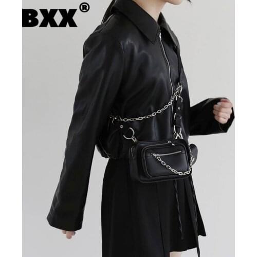 [BXX] Multifunction PU Leather Crossbody Bags For Women 2021 Autumn Shoulder Bag Handbags Trending Luxury Chain Bag HU627