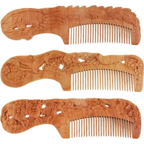 Wooden Hair Comb Walnut Anti-Static Massage Care Comb Hair Styling Tool