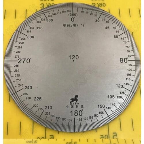 Diameter:120mm thickness:2mm Stainless steel disc circular measuring disc with no hole angle