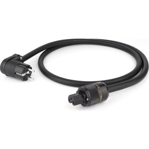 HIFI Audio EU/US Power cable Hi-End P-314Ag OCC silver plated Power Cord EU/US AC power wire with rhodium plated power plug