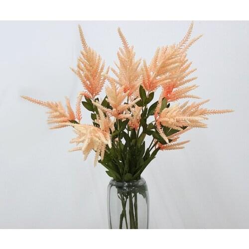 3 forks Astilbe Artificial Flower Wedding Party Simulation Flowers Wedding Home Room Decoration Plastic Fake Flowers