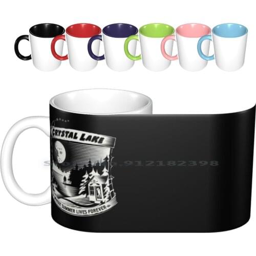Camp Crystal Lake : Where Summer Lives Forever Ceramic Mugs Coffee Cups Milk Tea Mug Camp Crystal Lake Horror Jason Voorhees