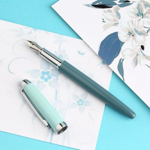 Mojiang Metal Fountain Pen Molandi Season Color Fine 0.4mm Nib Writing Pens Gift Student Office Business Writing Set Stationery