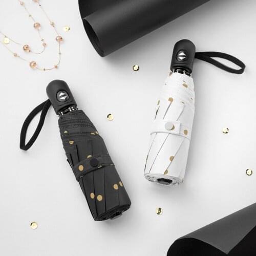 Full Automatic Umbrella Women Men Wind Resistant Ultra Light Portable Parasol UV Protection Five Folding Sun Rain Umbrella A5A