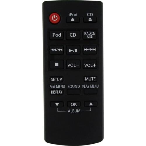 Remote Control For Panasonic N2QAYC000056 N2QAYC000057 SC-HC17 SC-HC17EB-K SC-HC37DB SC-HC37 Compact Stereo CD Audio System