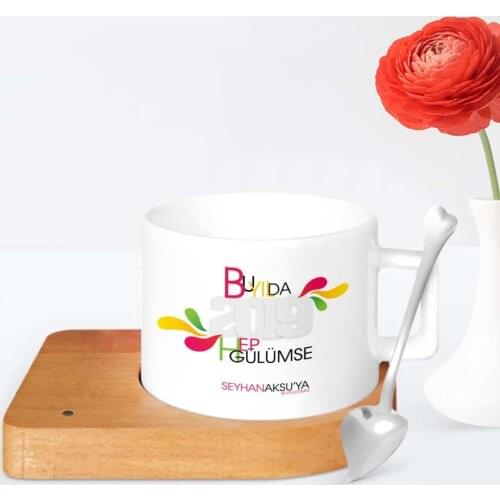 Tailor-made This Year All Gülümse Wood Altlıklı Ceramic Cup