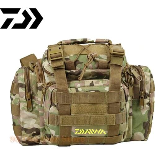 2021 Dawa New Multifunction Fishing Bag High Capacity Daiwa Fishing Tackle Lure Bag Shoulder Bag Canvas Waist Bag
