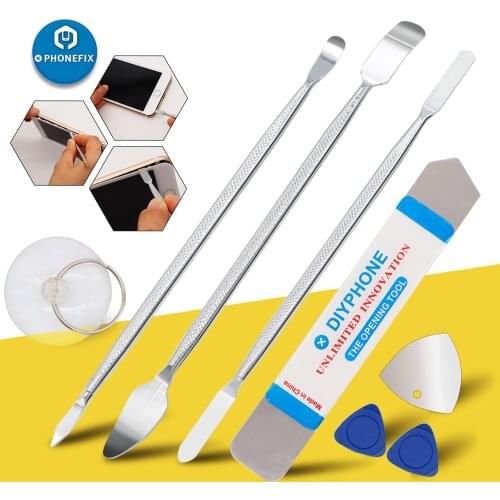 8 In 1 Universal Mobile Phone Repair Steel Spudger Pry Opening Tool for iPhone Samsung Cellphone Laptop Tablet Hand Tool Set