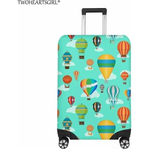 TWOHEARTSGIRL Thicken Luggage Cover Hot Air Balloon Elasticity Suitcase Protective Cover Suitable18-32 Inch Suitcase Dust Cover