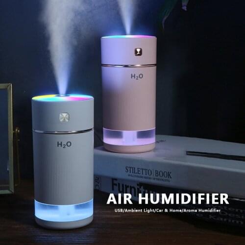 Air Humidifier 240ml Ultrasonic Aroma Essential Oil Diffuser Mini USB Cool Mist Maker Aromatherapy with Colorful Ambient Light
