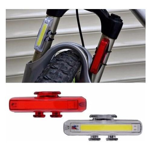 1 Set Bicycle Bike Front Rear Tail LED Light Mini Taillight USB Rechargeable
