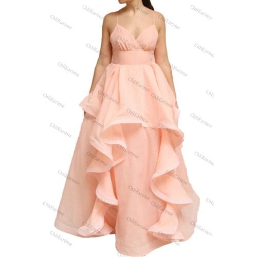 Ladies chiffon gentle wind waist slimming sling elegant design dress