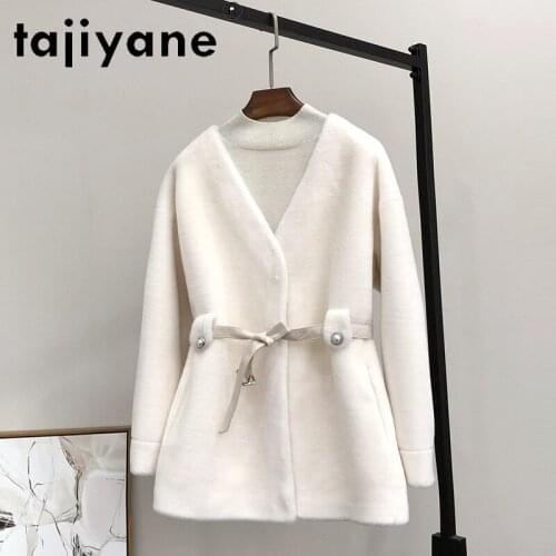 Tajiyane Winter Coats Women 2020 Real Fur Coat Woman 100% Wool Jacket Womens Sheep Fur Clothes Korean Style Abrigo Mujer TN1394