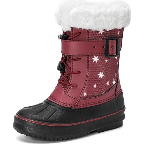 Grils winter Boots for children Kids boot Kids waterproof and sand-proof cotton shoes black shoes for girls winter boot