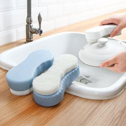 050 Kitchen cleaning brush/dishwash brush/dishwash pot and sink cleaning cloth Clean Tools 16.5*7*4.5cm