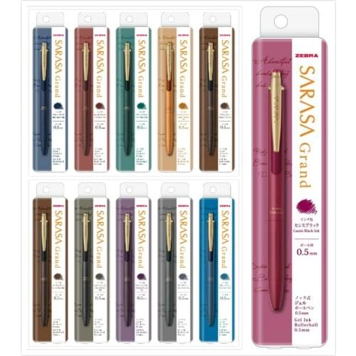 1pc Japanese Zebra Limited Edition SARASA Metal Retro Series JJ56 Push Gel Pen 11 Color Pens JJ56 for Students