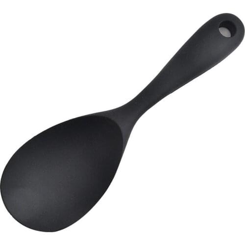 1pcs long handle rice spoon food grade silicone heat non-stick cooking tools rice kitchen spoon accessories resistant G0V2