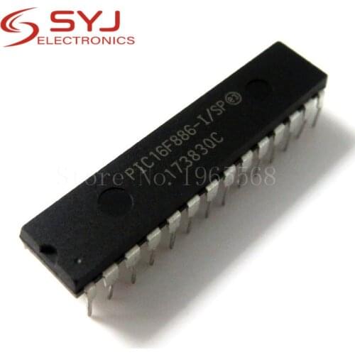 10pcs/lot PIC16F886-I/SP PIC16F886ISP PIC16F886 16F886-I/SP DIP-28 In Stock