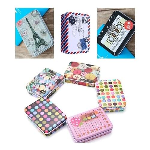11 Style Mini Tin Metal Box Sealed Jar Packing Boxes Jewelry, Candy Box Small Storage Cans Coin Earrings Headphones Gift Box