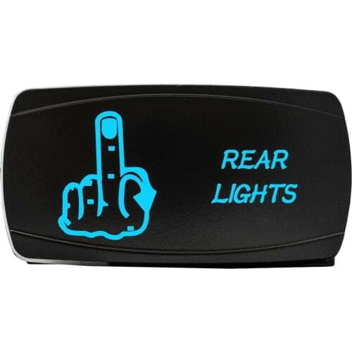 12-24V Car REAR LIGHTS 12V 20A Toggle Rocker Switch Blue LED Light 5Pin ON OFF