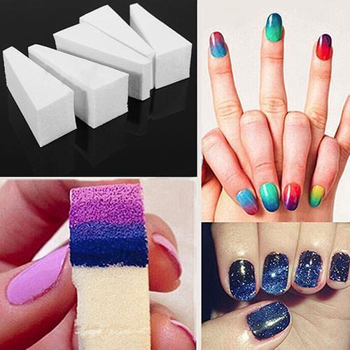 3 Pcs Nail Sanding Block Files Nail Art Polish Sponge Bars Pedicure Gradient Brushes