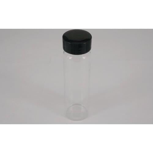 5pcs 3ml Clear Glass Seal Bottle Reagent Bottle Sample Vials Plastic Lid Screw Cap Screw On Cover