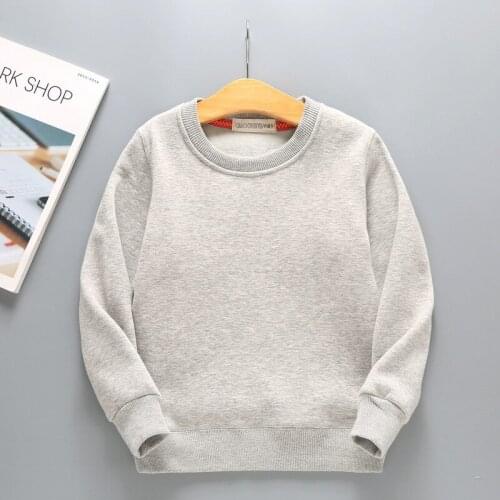Kids hoodies boy thickening baby girl clothes Cotton long sleeve boys sweater Round neck Tops custom Children clothing