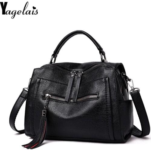Designer Women Handbags Female PU Leather Bags Ladies' Large Casual Tote Bags High Quality Female Soft Shopping Crossbody Bag
