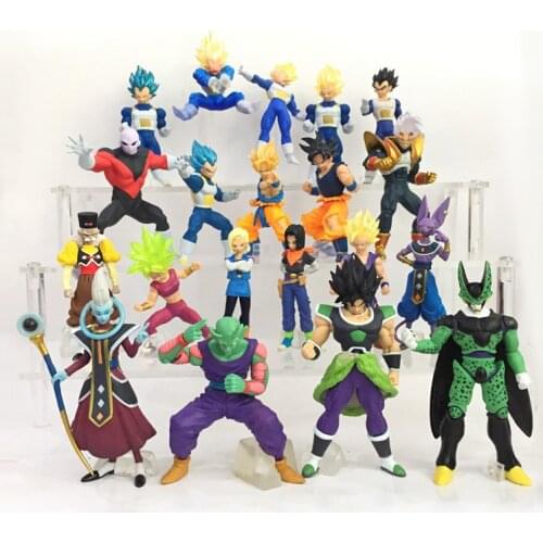 BANDAI Dragon Ball Action Figure HG Gacha Dragon Ball Super PB Limited Son Gohan Broly Frieza Whis Model Decoration Toy