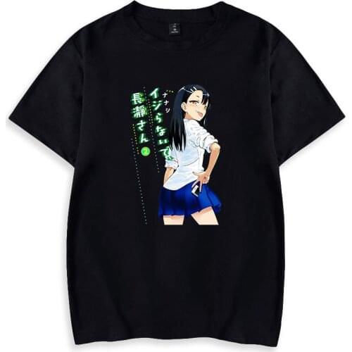 Nagatoro Print Spring Summer Holiday Street Graffiti Style Men/Women Casual T-shirt Streetwear Casual Style