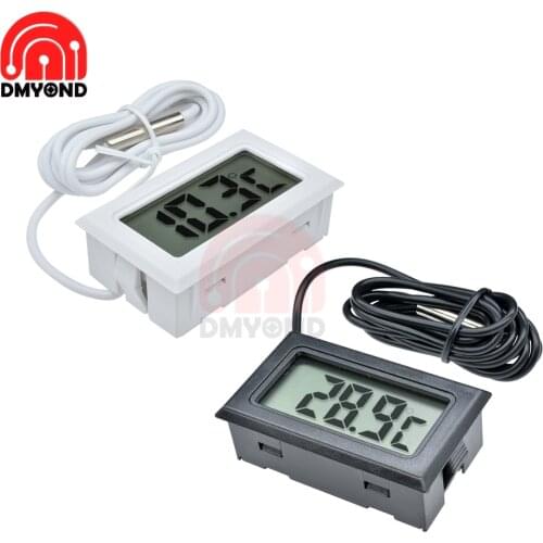 Mini Digital LCD Probe Fridge Freezer Thermometer Sensor Thermometer Thermograph For Aquarium Refrigerator KitChen Bar Use