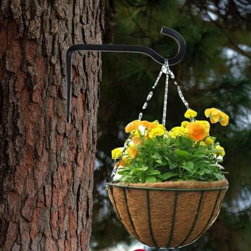 Wall Mount Bracket Garden Wall Lamp Plant Bracket Rustic Home Decor Hook Suspension Bird Feeding Hook Garden Accessories 2020