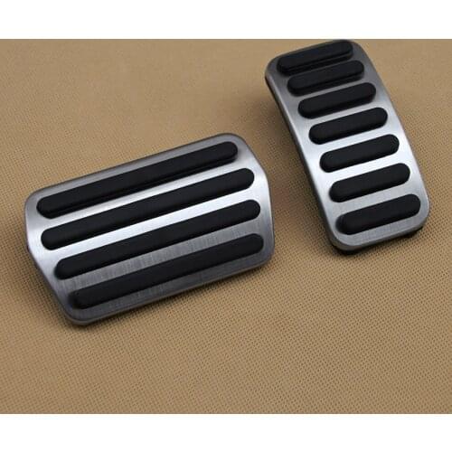 No Drill Stainless Steel Non-Slip Pedal Cover For 2013-2019 Volvo V40 Accelerator Gas Brake Accessories