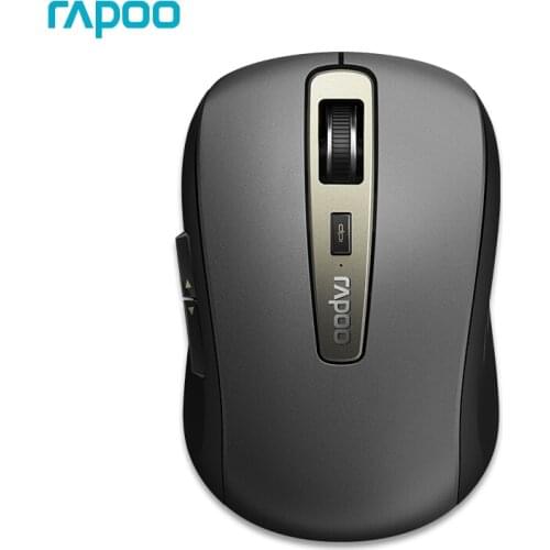 Rapoo MT350 Original Wireless Mouse Multi-Mode Mouse Switch Between Bluetooth 3.0/4.0and 2.4G for Business Office Computer Mouse
