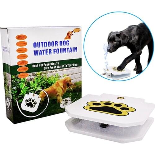 Pet Drinking Water Foot Pedal for Fountain Dog Garden Automatic Dog Water Outdoor Dogs Drinking Dispenser Water Fountain