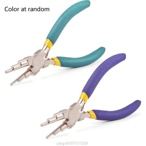 6 in 1 Wire Wrapper Looping Forming Jewelry Plier 6-Steps Multi Size Barrels Pliers Bail Jewelry at Random N27 20 Dropship