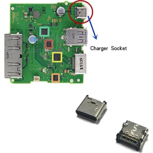 Charging Port Power Connector TV Type-C Charger Socket For Nintend Switch NS Console Charging Port Socket