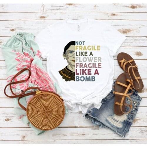 RBG Shirt,Ruth Bader Shirt,Fragile Like A Flower A Bomb Ginsburg Shirt Ginsberg Shirt,Notorious RBG,I Dissent Feminist Shirts