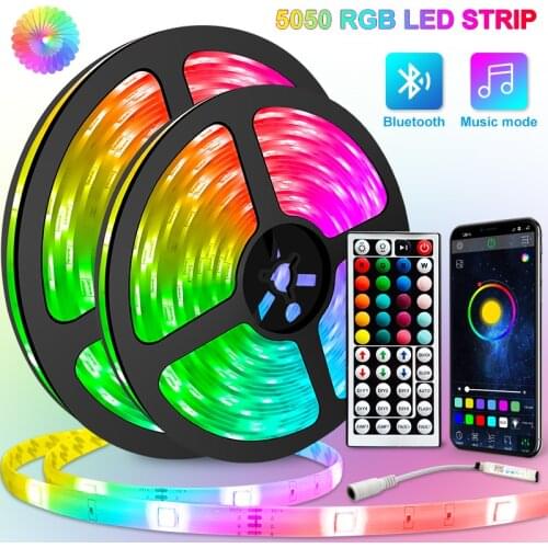 5M-30M Led Strip Light Bluetooth 5050/2835 DC 12V waterproof LED Strip ribbon diode tape RGB Controller power adapter for Home