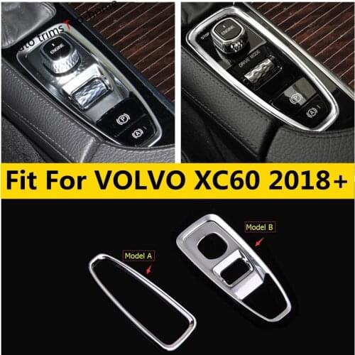 Yimaautotrims Transmission Stalls Gear Shift / Parking Handbrake Hand Brake Frame Cover Trim Fit For VOLVO XC60 2018 - 2021