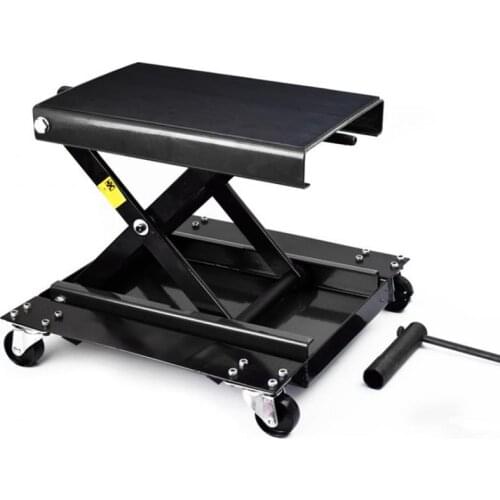 Loading 500Kg Multifunction Stand Scissor Lift Hoist Motorcycle Center Scissor Lift Hoist Workshop Bench Tool Set