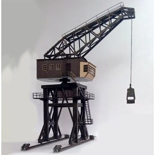1Set 1:87 HO Scale Train Railway Scene Decoration Large-scale Coal Crane Model for Sand Table