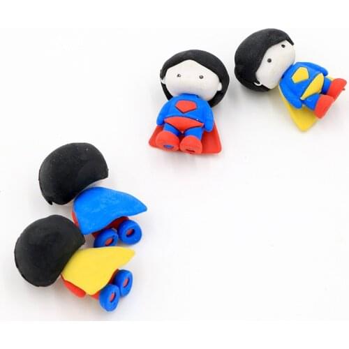 1 Pcs Creative Cartoon Boy Cute Doll Eraser Student Stationery Learning Supplies Wholesale
