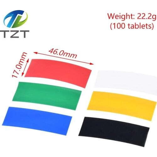 100PCS AAA Size 7 Lithium Battery Heat Shrink Tube Li-ion Wrap Cover Skin PVC Shrinkable Tubing Film Sleeves Insulation Sheath