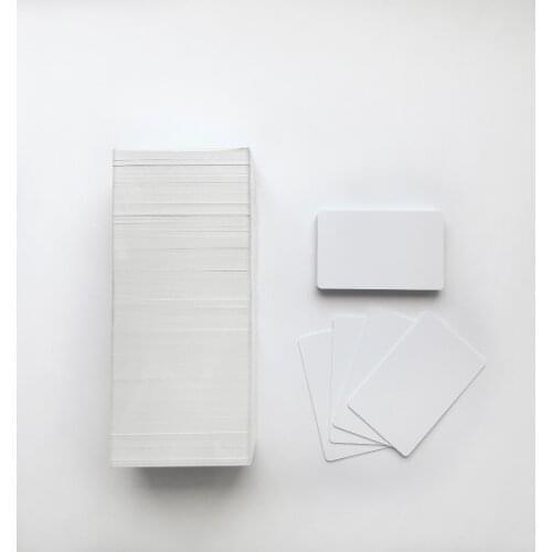 High Quality 100pcs/ 0.6mm Thickness White Blank Inkjet Printable PVC Card for Business Card Printing by Epson or Canon Printers