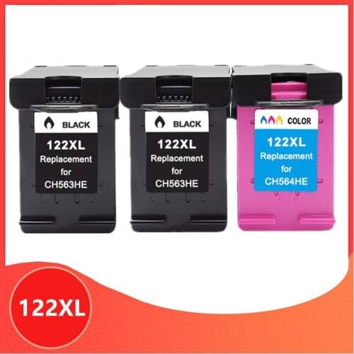 3pack 122XL Replacement for hp cartridge 122 xl for Deskjet 1510 2050 1000 1050 1050A 2000 2050A 2540 3000 3050 3052A printer
