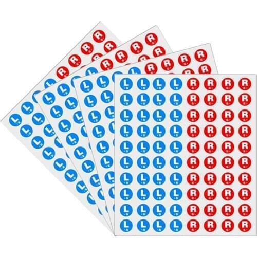 50 Sheets /4000 PCS Circle Round Color Adhesive Labels left /right direction stickers Dot Sticker 15mm