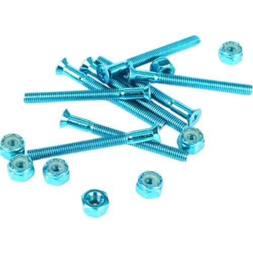 AKAGEAR 8Pcs Skateboard Screws for Installing Trucks Skateboarding Truck Gilt Screws Hardware