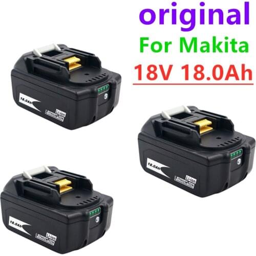 BL1860 Rechargeable Battery 18 V 18000mAh Lithium ion for Makita 18v Battery BL1840 BL1850 BL1830 BL1860B LXT 400+charger